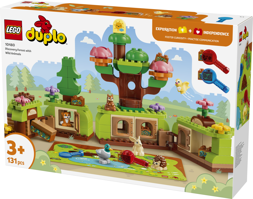 boîte LEGO® DUPLO 10480 Découverte de la Forêt avec des Animaux Sauvages