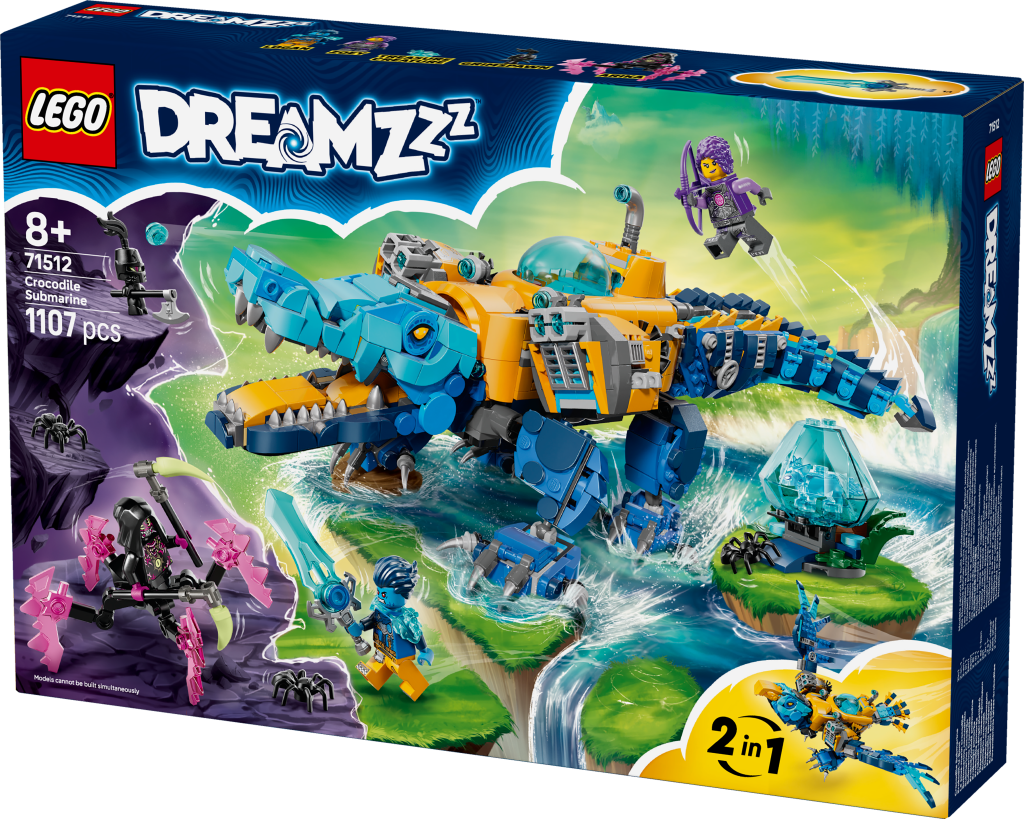 boîte LEGO® DREAMZzz 71512 Le Sous-Marin Crocodile