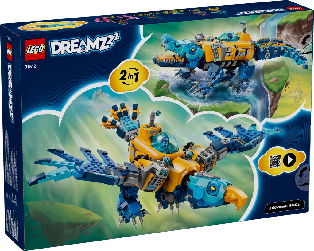 boîte LEGO® DREAMZzz 71512 Le Sous-Marin Crocodile