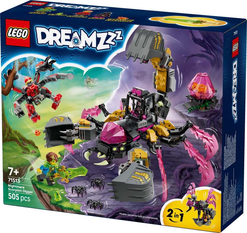 boîte LEGO® DREAMZzz 71513 La Pelleteuse Scorpion des Cauchemars