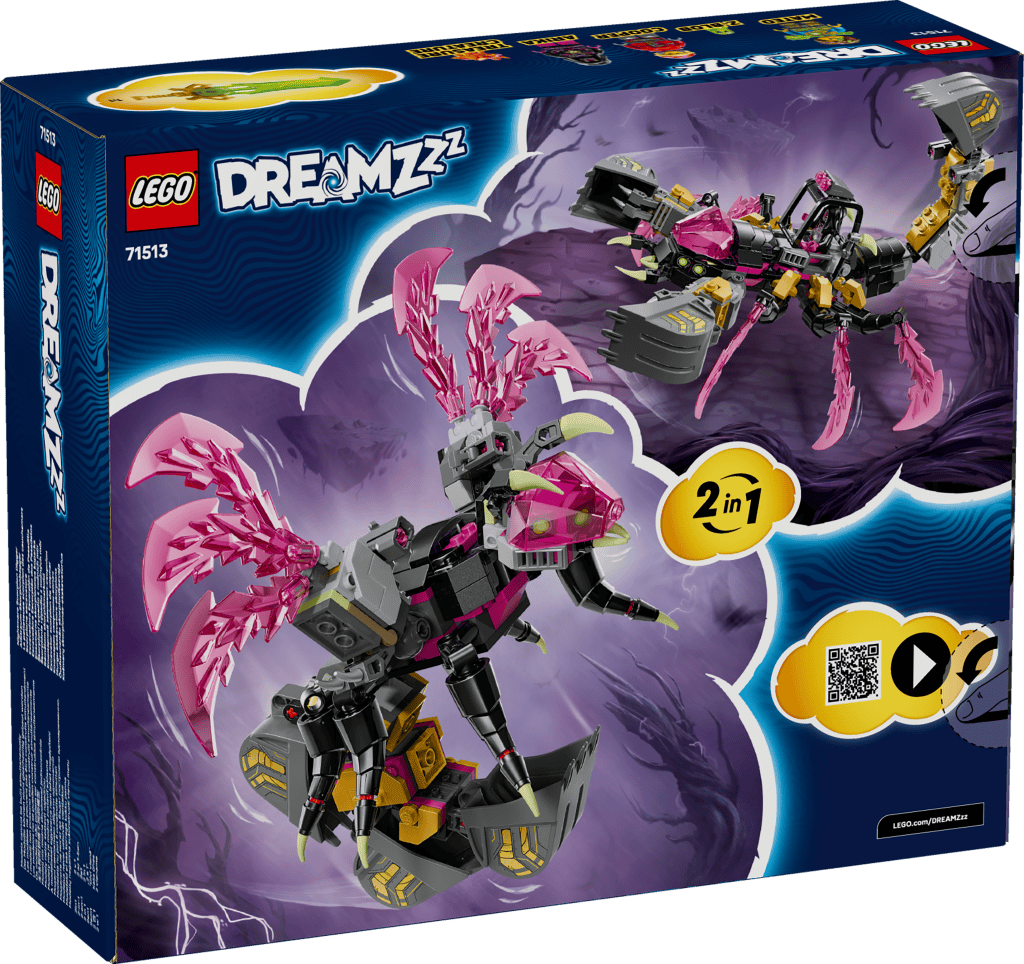 boîte LEGO® DREAMZzz 71513 La Pelleteuse Scorpion des Cauchemars