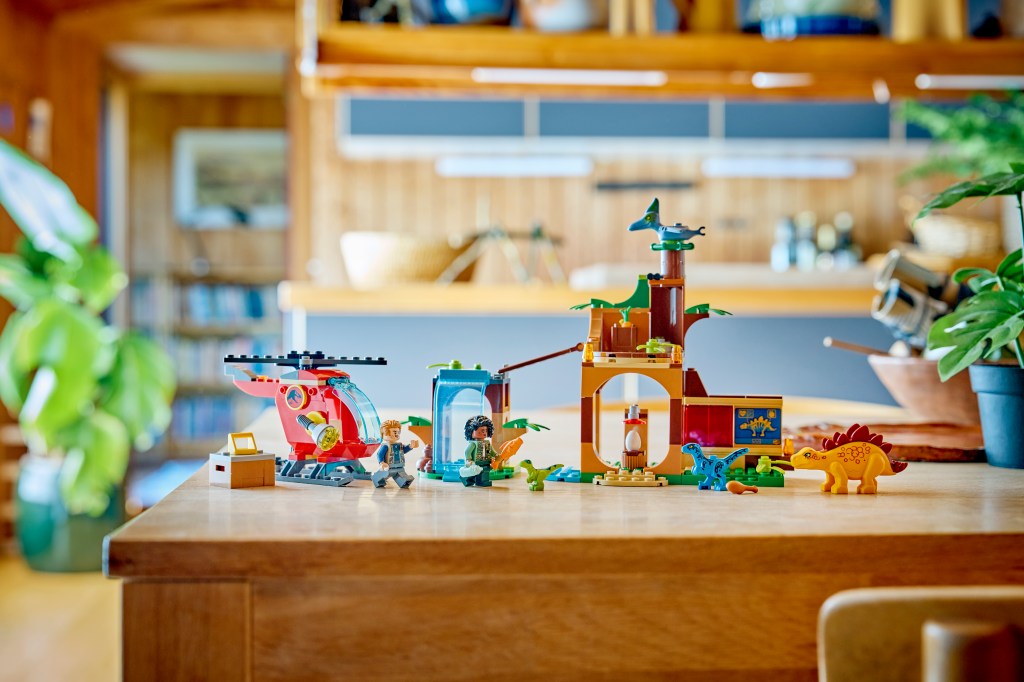 LEGO® Jurassic World 77981 Le Sauvetage du Vélociraptor, du Stégosaure et du Ptéranodon