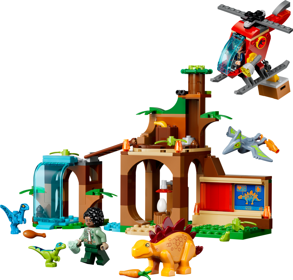LEGO® Jurassic World 77981 Le Sauvetage du Vélociraptor, du Stégosaure et du Ptéranodon