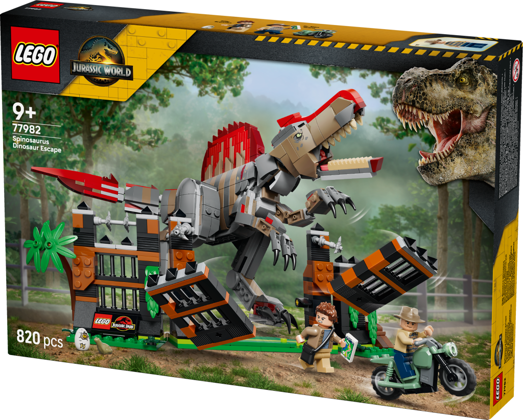 boîte LEGO® Jurassic World 77982 L'Évasion du Spinosaure