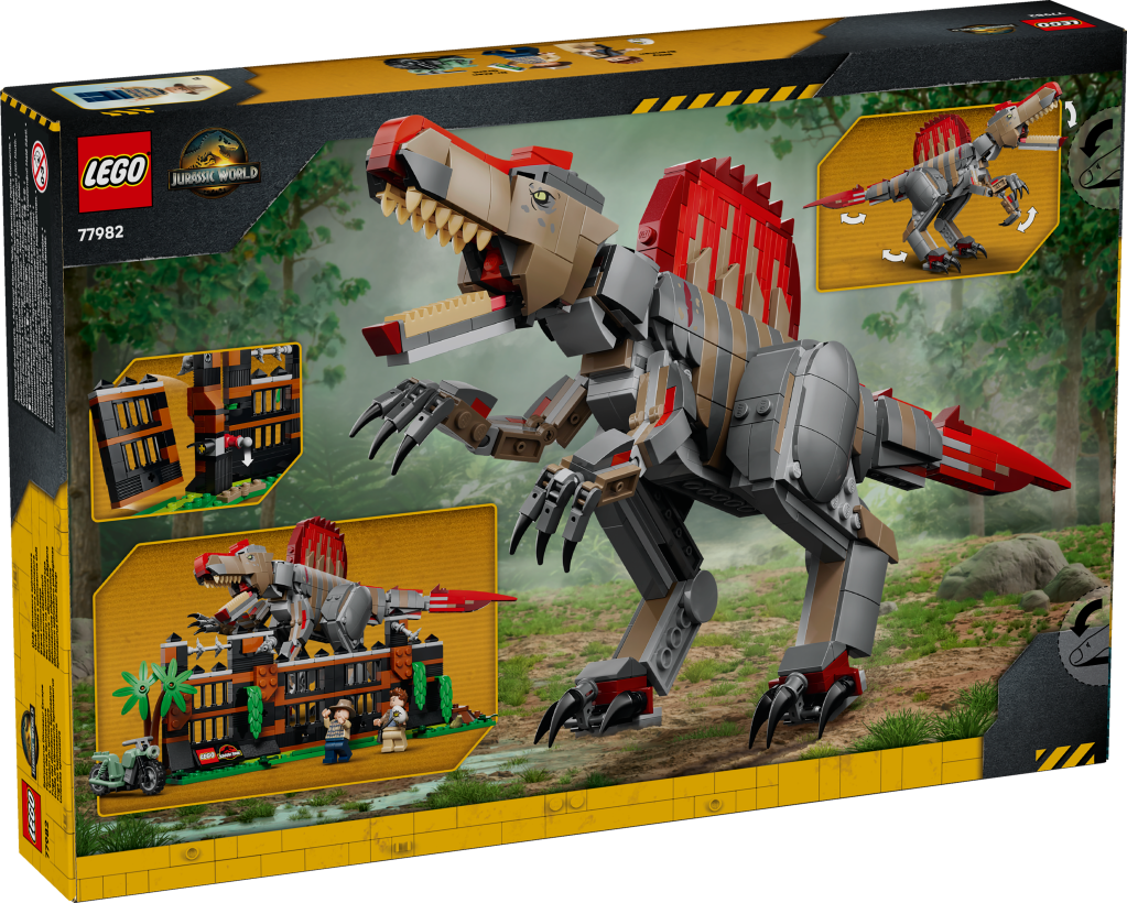 boîte LEGO® Jurassic World 77982 L'Évasion du Spinosaure