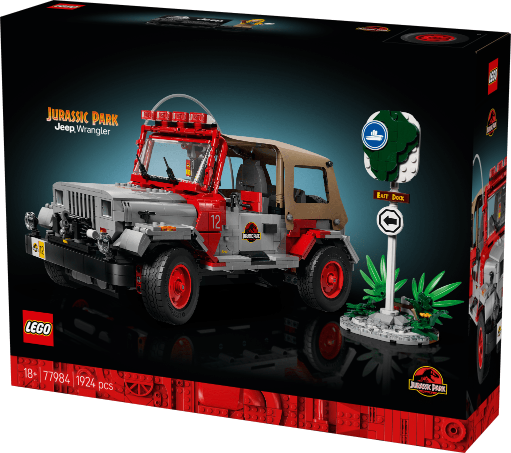 boîte LEGO® Jurassic World 77984 Jurassic Park Jeep® Wrangler