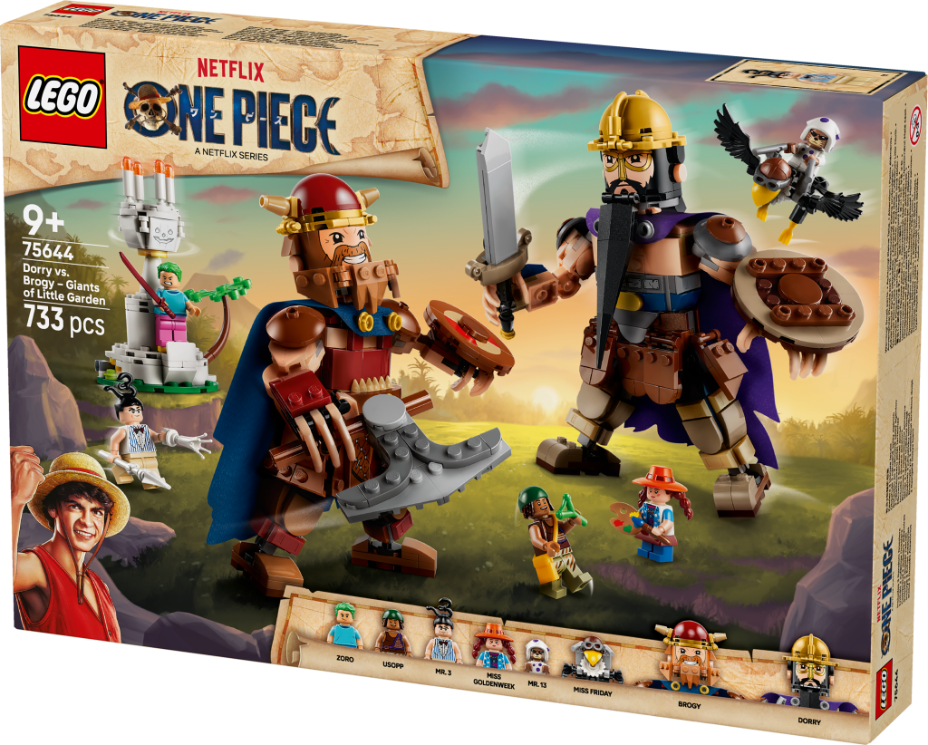 boîte LEGO ONE PIECE 75644 : Dorry contre Brogy, les géants de Little Garden