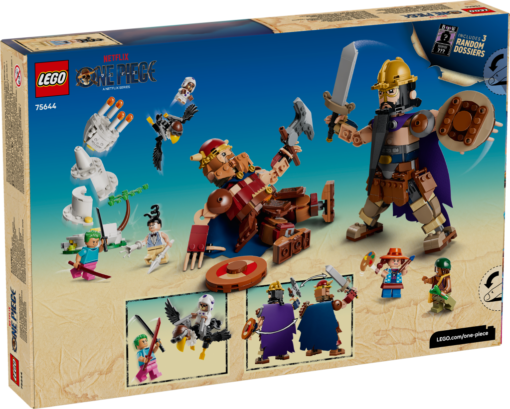 boîte LEGO ONE PIECE 75644 : Dorry contre Brogy, les géants de Little Garden