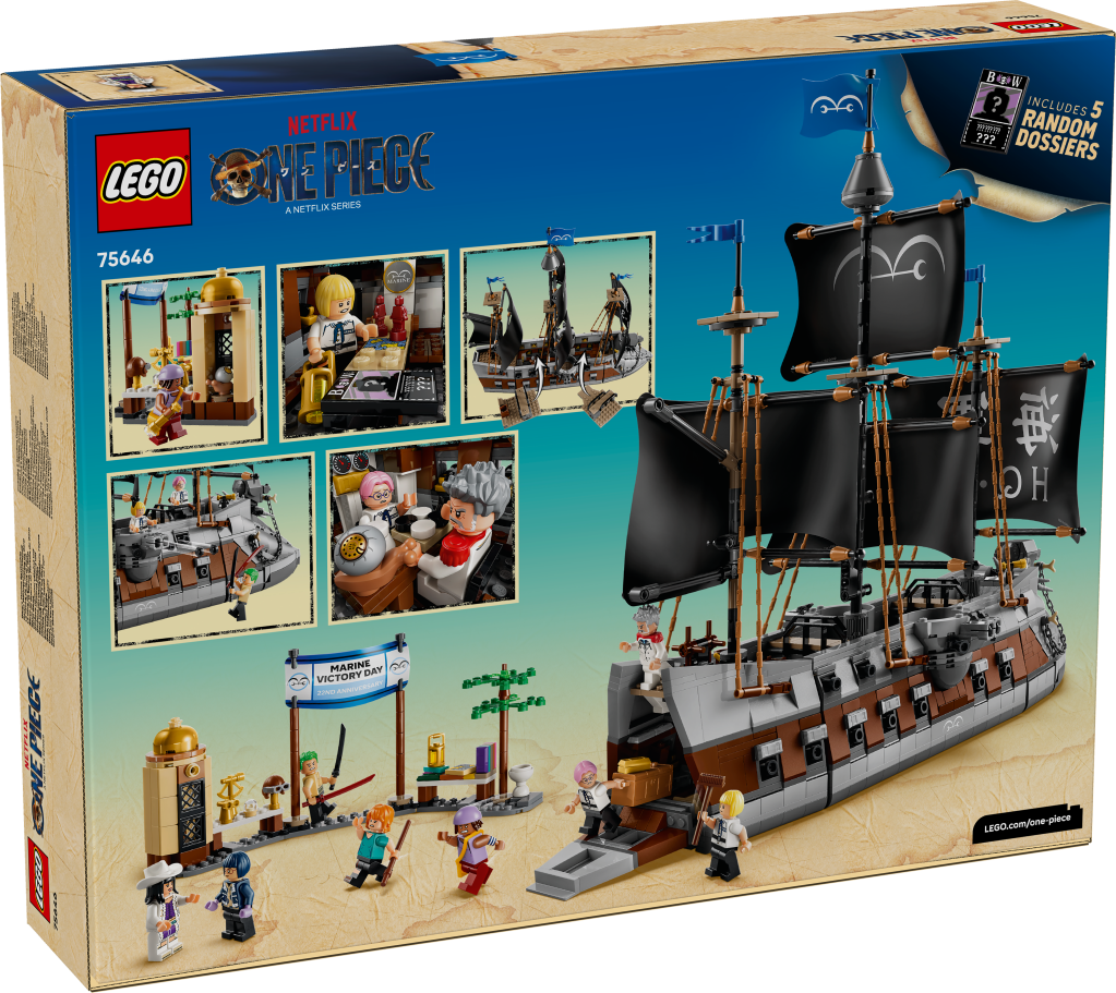 boîte LEGO ONE PIECE 75646 : Le navire de la marine de Garp