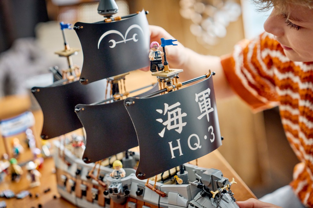 détails LEGO ONE PIECE 75646 : Le navire de la marine de Garp