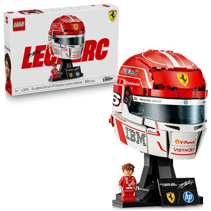 LEGO Editions 43014 Scuderia Ferrari HP Casque de Charles Leclerc