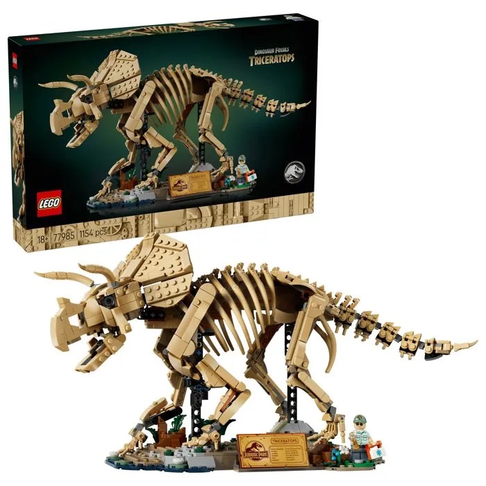 LEGO Jurassic World 77985 Les fossiles de Dinosaures : Le Tricératops