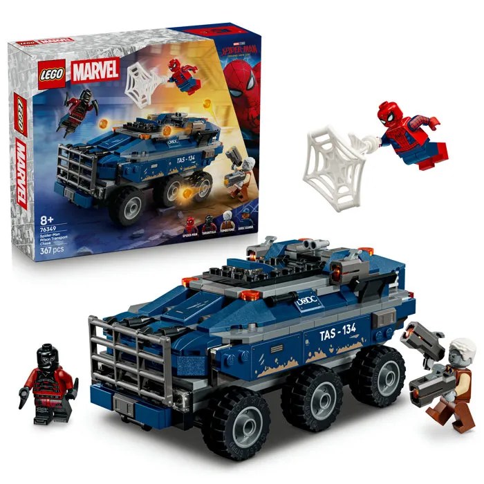 LEGO Marvel 76349 La Poursuite en Prison Mobile de Spider-Man