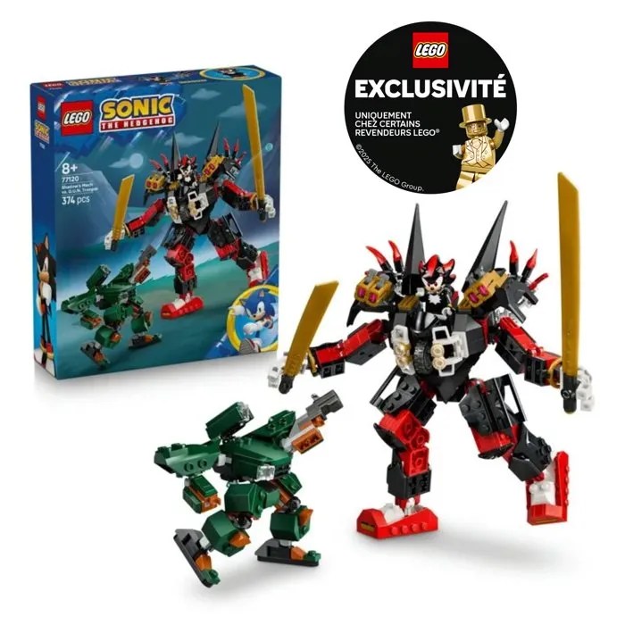 LEGO® Sonic 77120 - Exclu Cdiscount - The Hedgehog™ Le Robot de Shadow Contre le G.U.N. Trooper