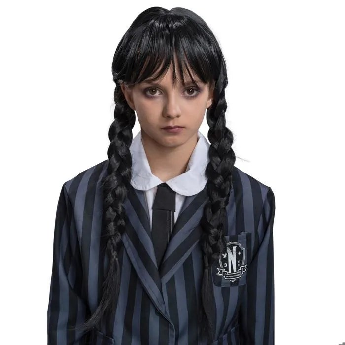 perruque Mercredi Addams