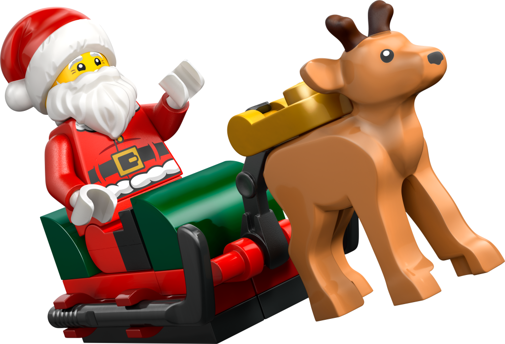 figurine père noêl traineau et reines lego calendrier de l'avent 2026
