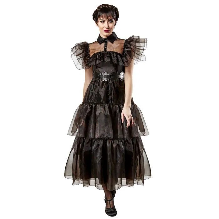 déguisement femme mercredi addams robe soirée halloween