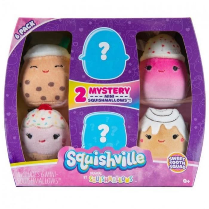 Ensemble de 6 peluches Squishville Sweet Tooth Squad