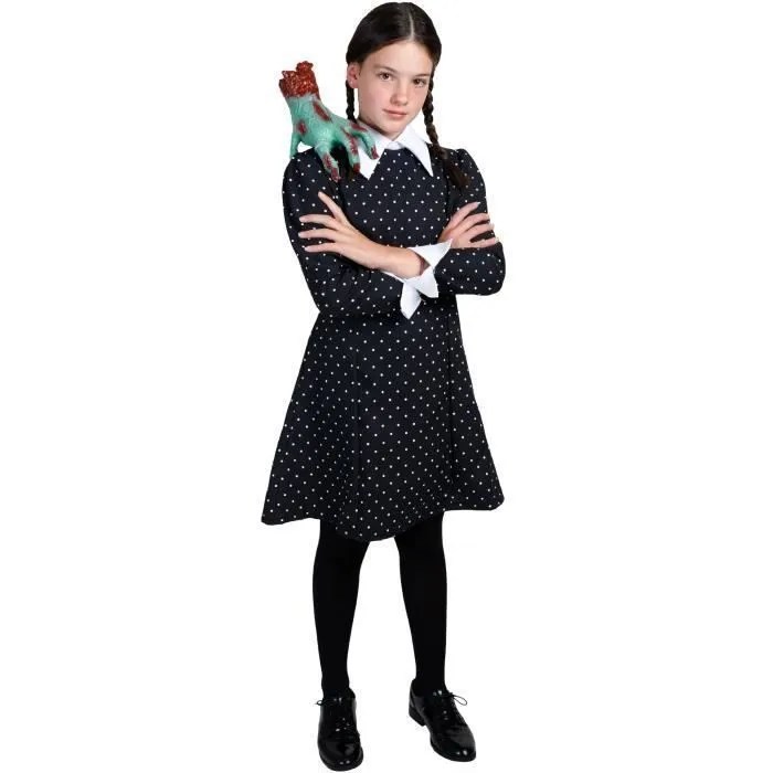 déguisement mercredi addams halloween fille