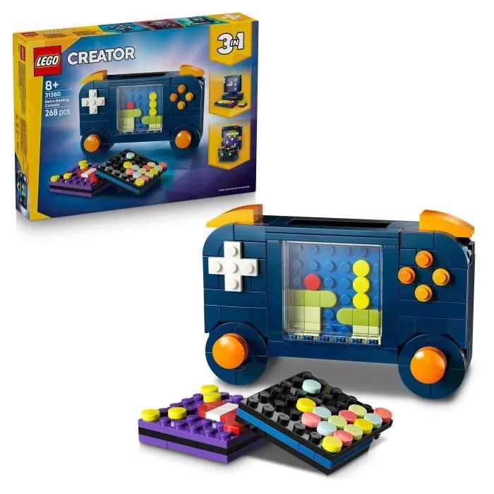 LEGO Creator 3-en-1 31380 La Console de Jeu Rétro