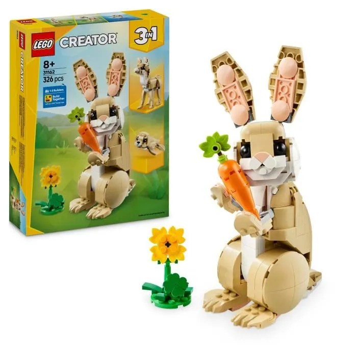 LEGO Creator 31162 3-en-1 L’adorable lapin
