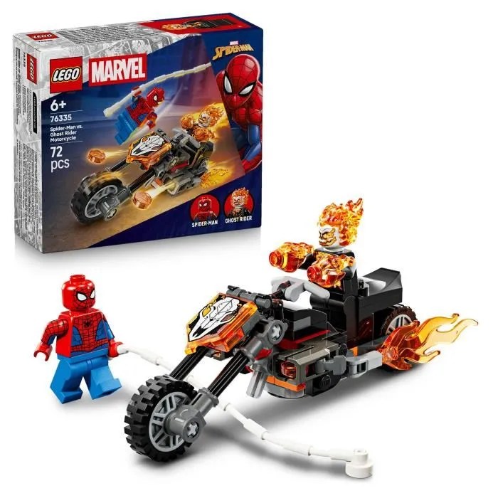 LEGO Marvel 76335 Spider-Man et sa Moto contre Ghost Rider