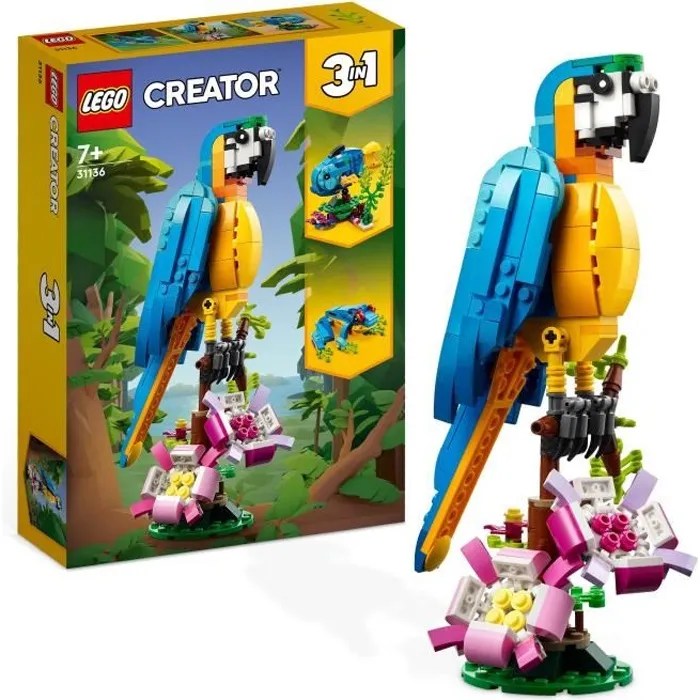 LEGO® Creator 3-en-1 31136 Le Perroquet Exotique