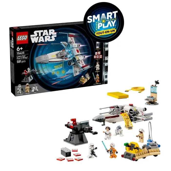 LEGO Star Wars 75423 SMART Play : le X-Wing Red Five de Luke