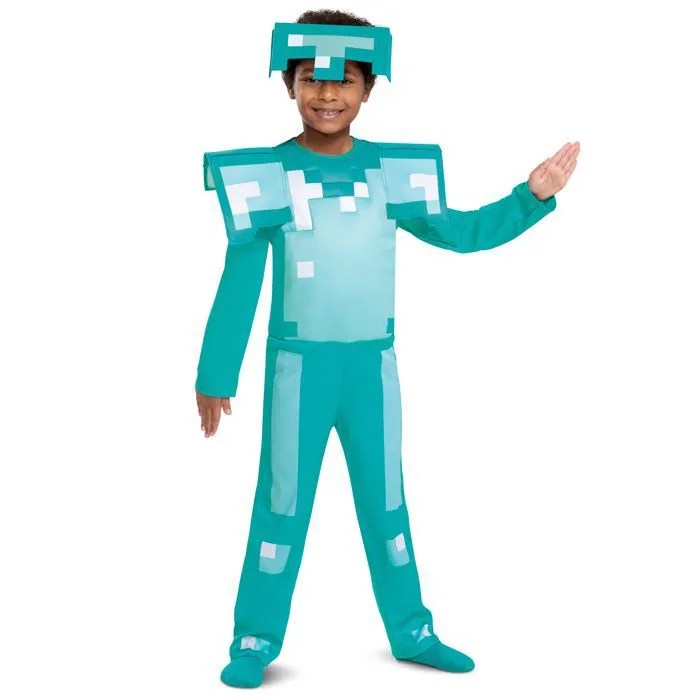 Déguisement Armure de Diamant enfant minecraft halloween