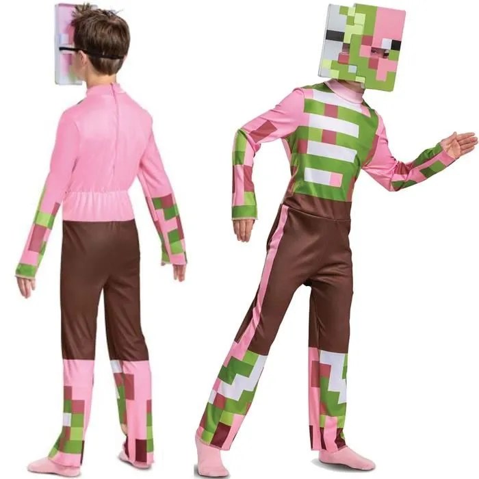 Déguisement Minecraft Zombie Pigman enfant halloween