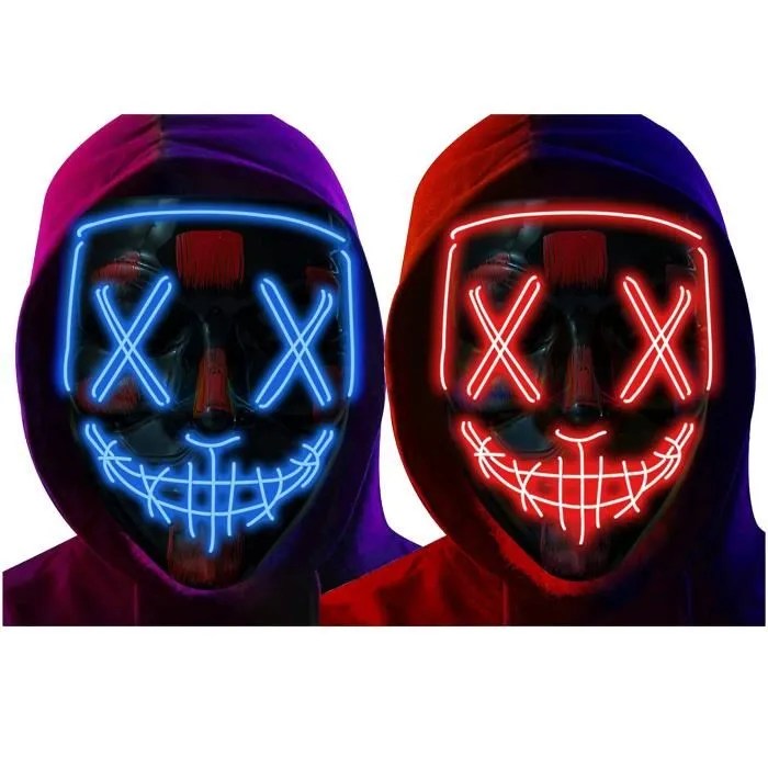 masque halloween led