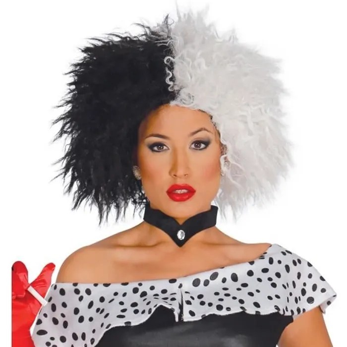 perruque cruella d'enfer