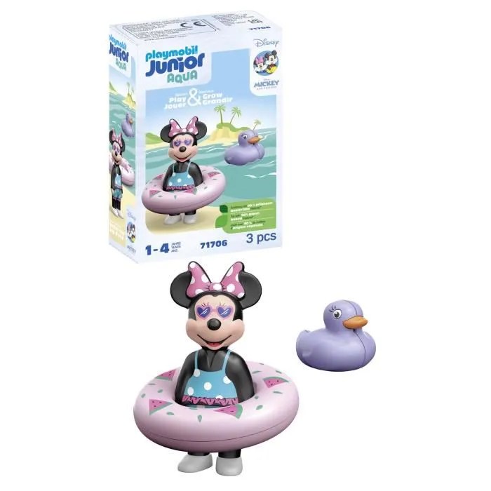 PLAYMOBIL Junior 71706 Minnie avec bouée
