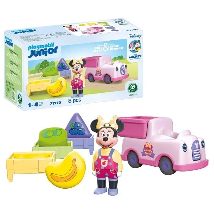 PLAYMOBIL Junior 71770 Minnie avec voiturette à fruits