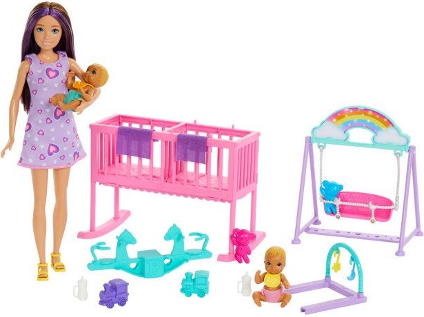 Coffret Barbie la chambre des jumeaux avec Skipper et deux bébés