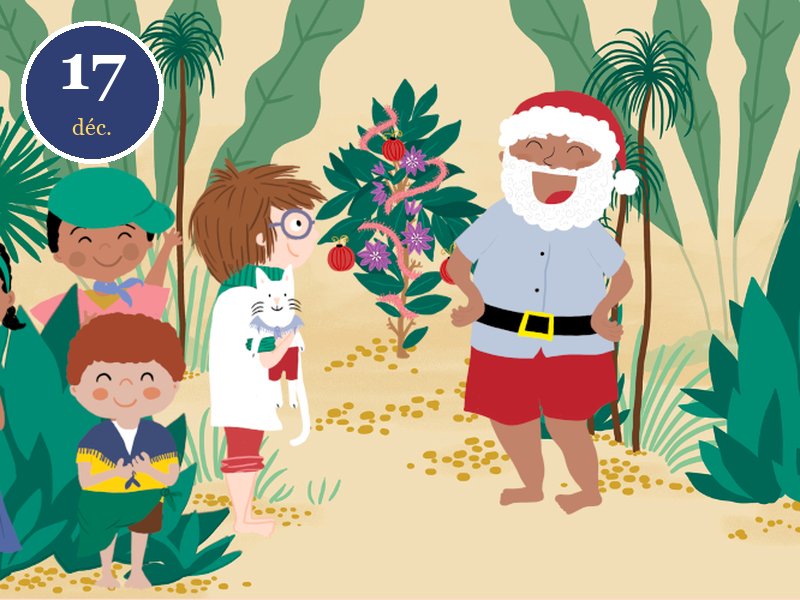 Case du 17 décembre du calendrier de l'Avent Le vœu d'Andréas, Noël à Madagascar : Dadabe Noely et les enfants