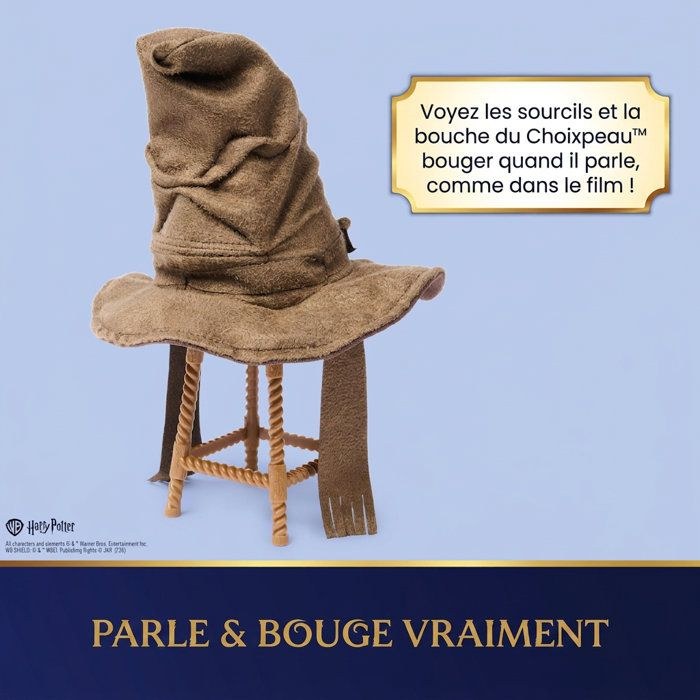 Choixpeau magique interactif Harry Potter qui parle