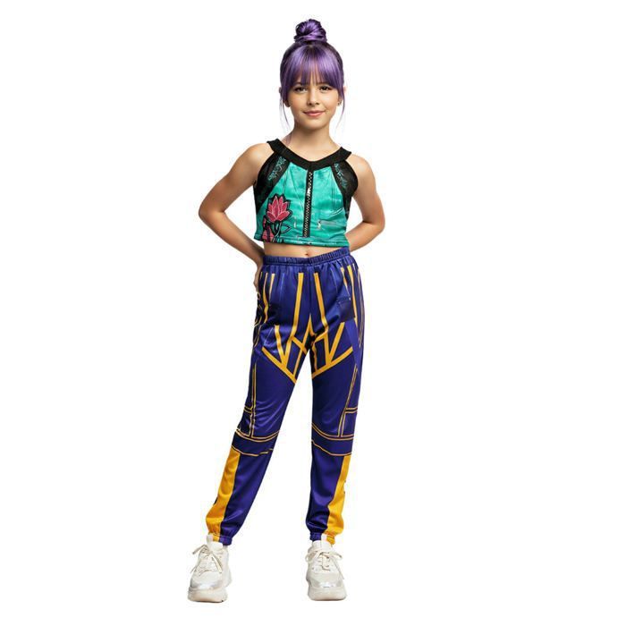 déguisement fille chanteuse k-pop bleue halloween