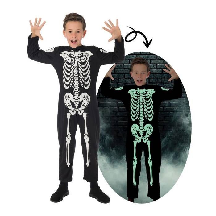 déguisement squelette phosphorescent enfant halloween