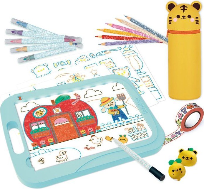 Jeu créatif Dessinéo Kawaii de Nathan pour apprendre à dessiner