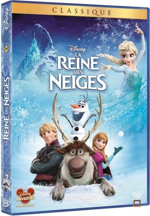 DVD du film d'animation La Reine des neiges de Disney
