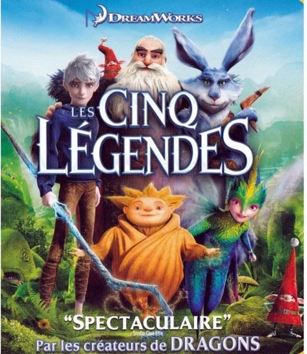 DVD du film d'animation Les Cinq Légendes