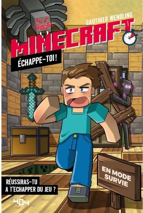 Livre-jeu Minecraft Échappe-toi : en mode survie, 404 Éditions
