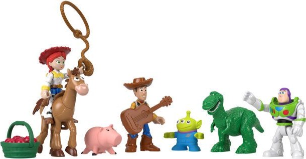 Coffret Imaginext de 7 figurines Toy Story avec Woody et Buzz l'Éclair