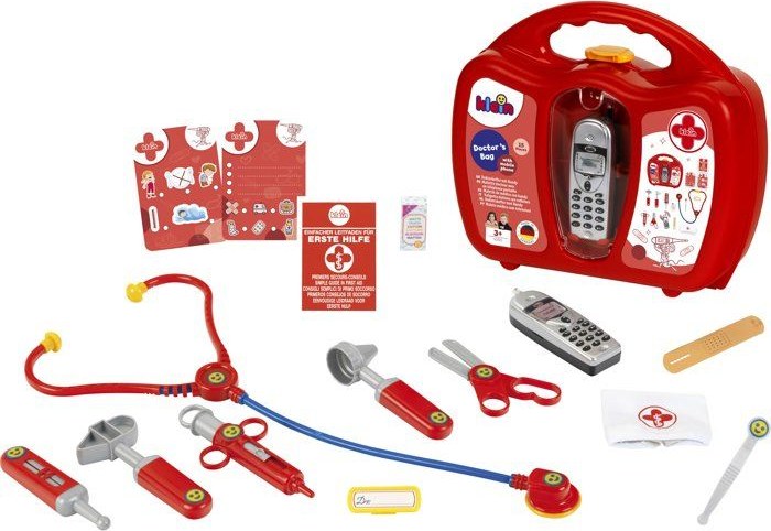 Mallette de docteur Klein avec téléphone portable