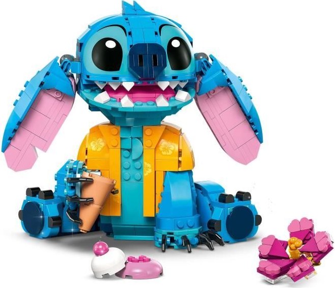 LEGO Disney 43249 Stitch à construire, avec son cornet de glace