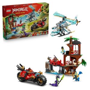 LEGO® NINJAGO® 71857 La cabane et les véhicules des ninjas