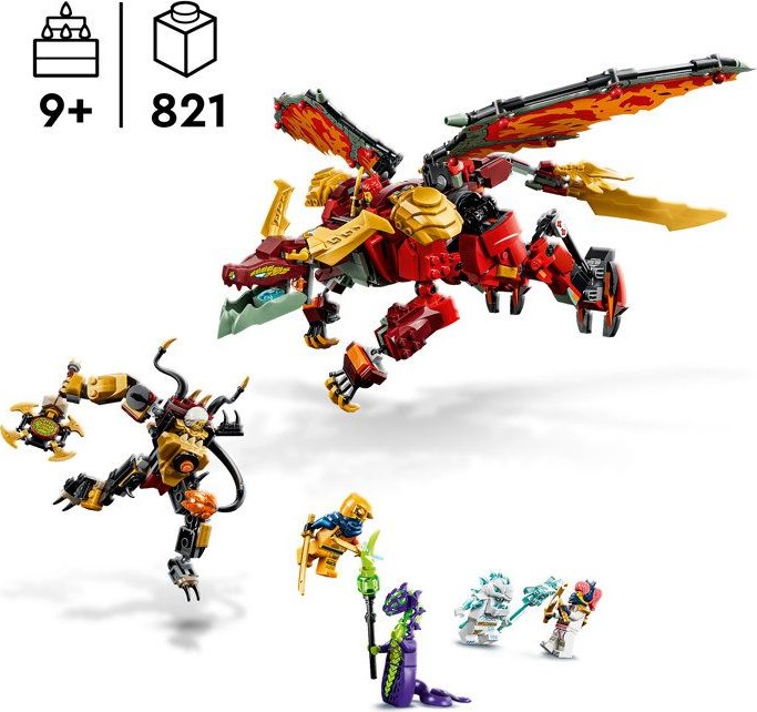 LEGO NINJAGO 71868 le robot dragon transformable de Braséra