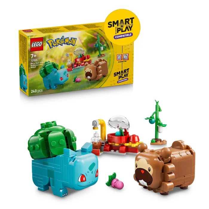 LEGO Pokémon 72155 SMART Play™ Bulbizarre et Keunotor, Délice de baies