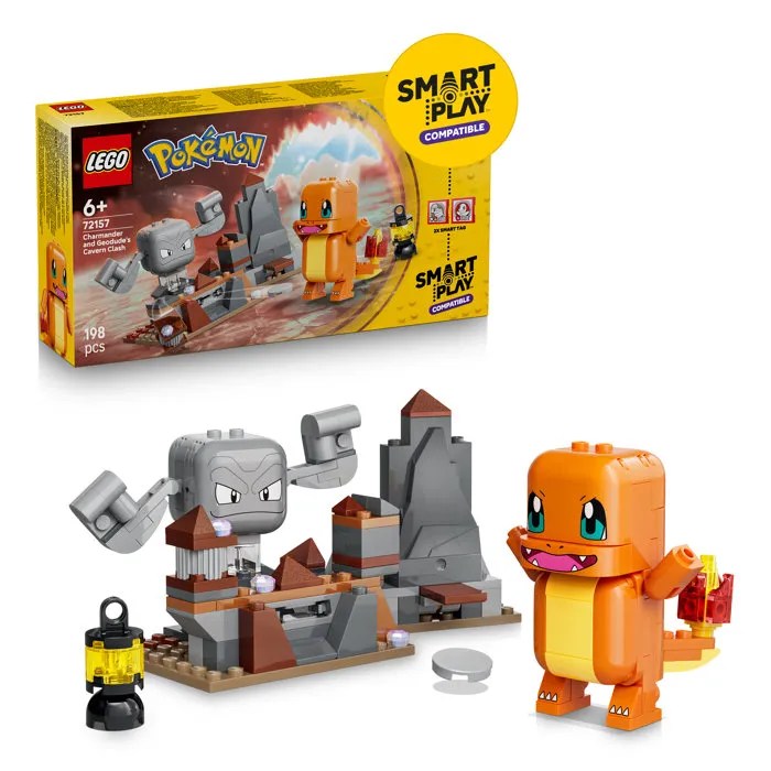 LEGO Pokémon 72157 SMART Play™ - Salamèche et Racaillou, Combat dans la grotte